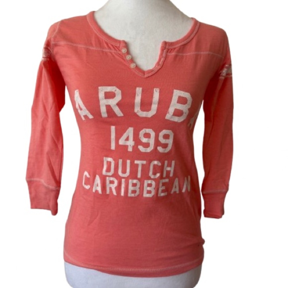 MV Sport Pink Fitted Sweatshirt with Notched Neckline
